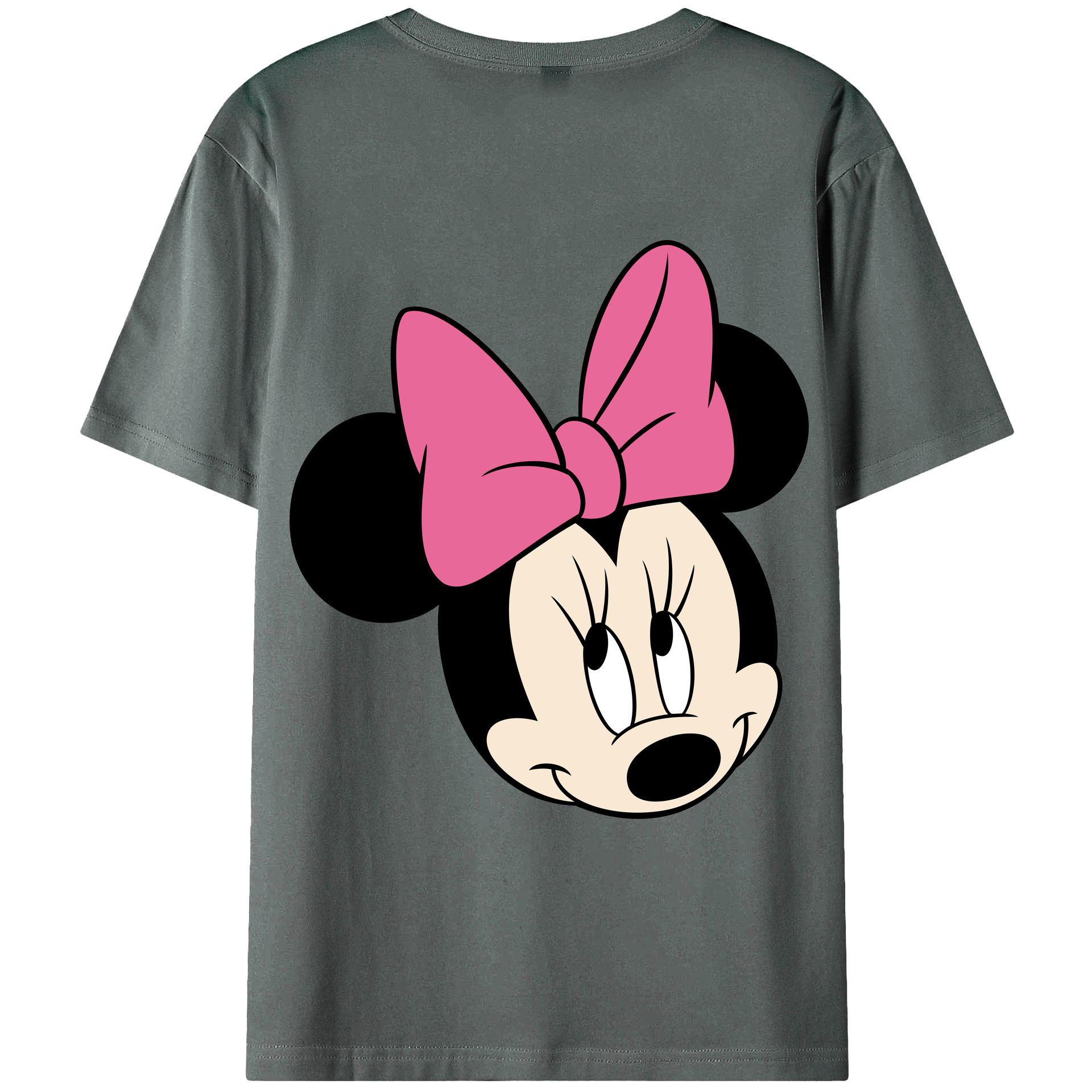 ミッキーマウス Mickey Mouse 綿100％ メンズ半袖Tシャツ（バックプリント） 通気性
